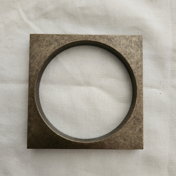 Saint Laurent Square Bronze Bangle - Picture 1 of 7